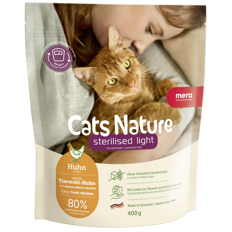 Cats Nature Sterilised Light Adult Huhn Trockenfutter